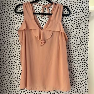 Thalia Sodi Sleeveless Ruffle Blouse - SIZE LARGE - NWOT
